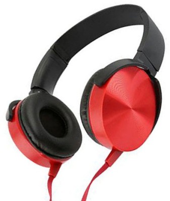 Casa Tech New Extra Bass HiFi Sound Headset Gaming Headset Wired Headset(Red,...