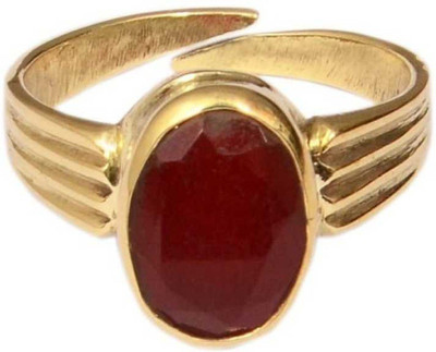 KUNDLI GEMS Ruby Ring Manik 6.25 carat stone Unheated and Lab Certified Stone Astrological For men & women Stone Ruby Gold Plated Ring
