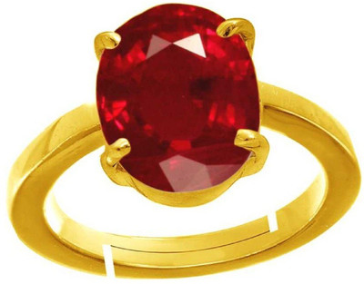 GALAXY ASTRO Stone Ruby Gold Plated Ring