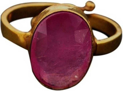 RATAN BAZAAR Stone Ruby Gold Plated Ring