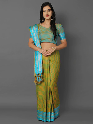 91% OFF on WINKLECART Checkered Chinnalapattu Pure Silk, Cotton Silk Saree(Light Green) 91% OFF on WINKLECART Checkered Chinnalapattu Pure Silk, Cotton Silk Saree(Light Green)