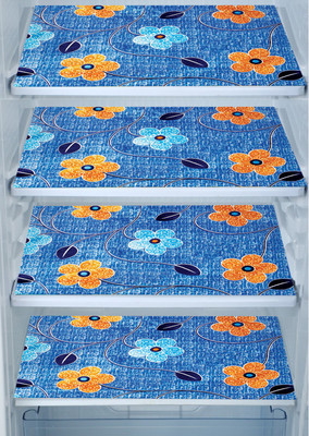 E-Retailer Fridge Mat(Width: 44 cm, Yellow, Blue)
