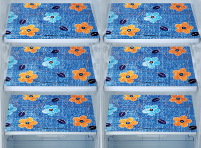E-Retailer Fridge Mat(Width: 44 cm, Yellow, Blue)