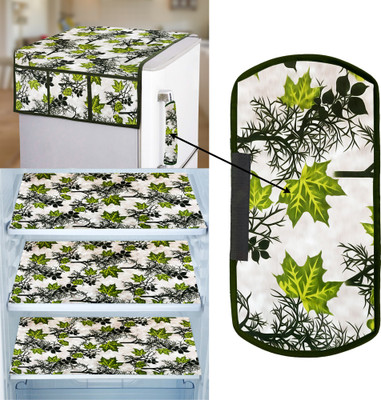 E-Retailer Refrigerator  Cover(Width: 99 cm, Value For Money Combo Pack Of 5 Piece, Green)