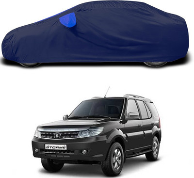 SEBONGO Car Cover For Tata Safari Storme (With Mirror Pockets)(Blue)
