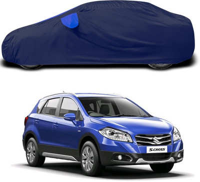 ANTHUB Car Cover For Maruti Suzuki S-Cross (With Mirror Pockets)(Blue)