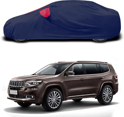 ANTHUB Car Cover For Jeep Universal For SUV (With Mirror Pockets)(Red, Blue)