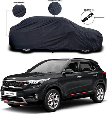 ANTHUB Car Cover For Kia Sonet (Without Mirror Pockets)(Grey)