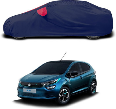 SEBONGO Car Cover For Tata Altroz EV (With Mirror Pockets)(Red)