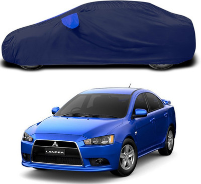 SEBONGO Car Cover For Mitsubishi Lancer (With Mirror Pockets)(Blue)