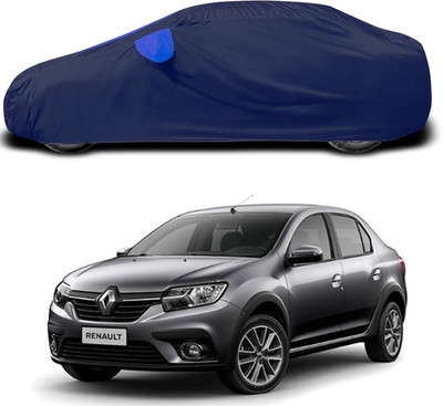 ANTHUB Car Cover For Renault Logan (With Mirror Pockets)(Blue)