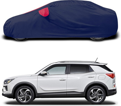 ANTHUB Car Cover For Mahindra XUV 500 (With Mirror Pockets)(Red, Blue)