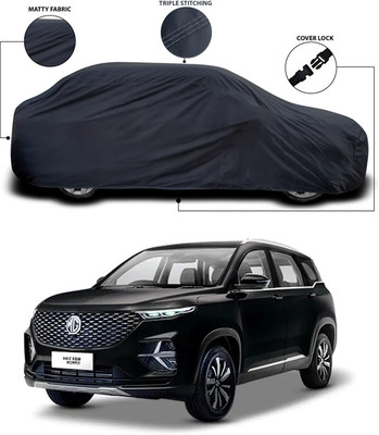 SEBONGO Car Cover For MG Hector (Without Mirror Pockets)(Grey)