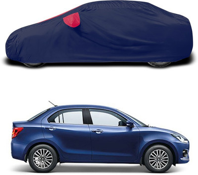 ANTHUB Car Cover For Maruti Suzuki Dzire (With Mirror Pockets)(Red, Blue)
