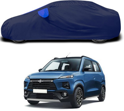 ANTHUB Car Cover For Maruti Suzuki XL5 (With Mirror Pockets)(Blue)