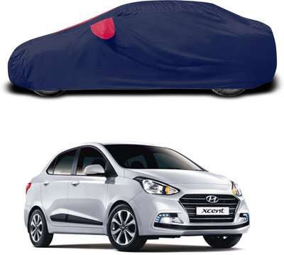 ANTHUB Car Cover For Hyundai Xcent (With Mirror Pockets)(Red)