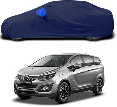 ANTHUB Car Cover For Mahindra Marazzo (With Mirror Pockets)(Blue)