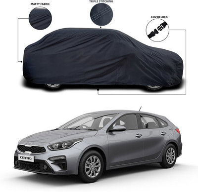 SEBONGO Car Cover For Kia Universal For Car (Without Mirror Pockets)(Grey)