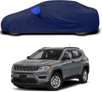 ANTHUB Car Cover For Jeep Compass (With Mirror Pockets)(Blue)