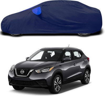 ANTHUB Car Cover For Nissan Kicks (With Mirror Pockets)(Blue)