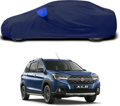 ANTHUB Car Cover For Maruti Suzuki XL6 (With Mirror Pockets)(Blue)