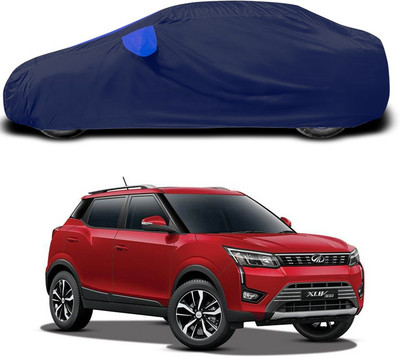 SEBONGO Car Cover For Mahindra XUV 300 (With Mirror Pockets)(Blue)