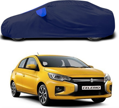 SEBONGO Car Cover For Maruti Suzuki Celerio (With Mirror Pockets)(Blue)