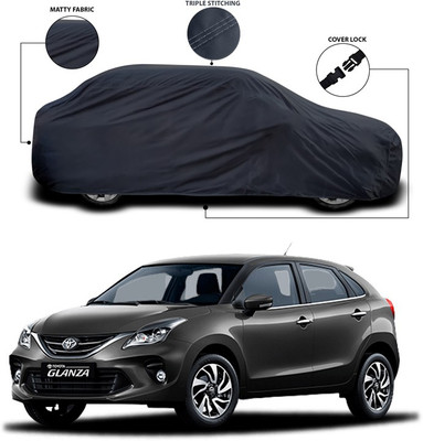 SEBONGO Car Cover For Toyota Glanza (Without Mirror Pockets)(Grey)
