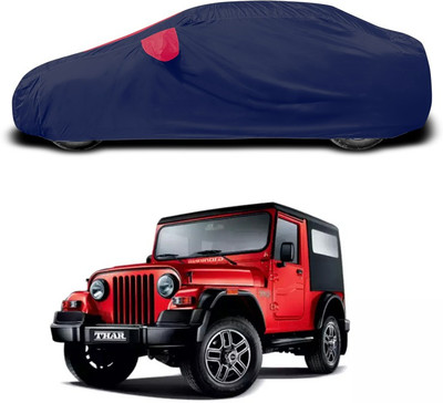 ANTHUB Car Cover For Mahindra Thar (With Mirror Pockets)(Red)