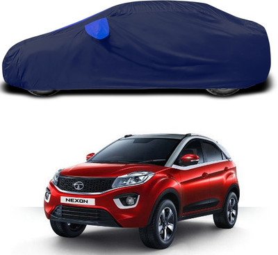 ANTHUB Car Cover For Tata Nexon (With Mirror Pockets)(Blue)