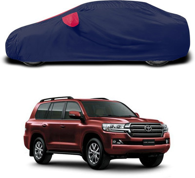 SEBONGO Car Cover For Toyota Land Cruiser (With Mirror Pockets)(Red)