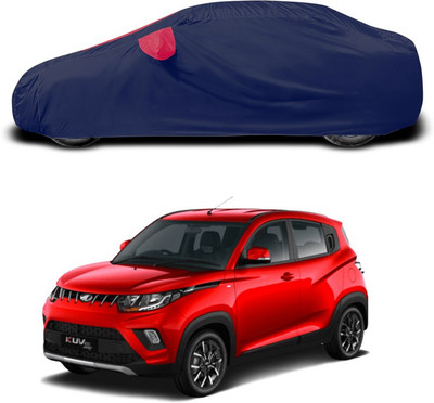 ANTHUB Car Cover For Mahindra KUV100 (With Mirror Pockets)(Red, Blue)
