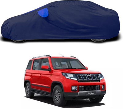 SEBONGO Car Cover For Mahindra TUV300 (With Mirror Pockets)(Blue)