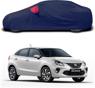 ANTHUB Car Cover For Toyota Glanza (With Mirror Pockets)(Red)