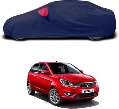 SEBONGO Car Cover For Tata Bolt (With Mirror Pockets)(Red)
