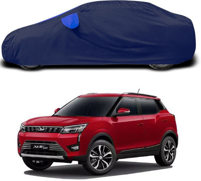 SEBONGO Car Cover For Mahindra XUV 300 (With Mirror Pockets)(Blue)
