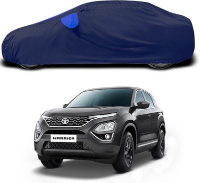 SEBONGO Car Cover For Tata Harrier (With Mirror Pockets)(Blue)