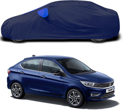 ANTHUB Car Cover For Tata Tigor (With Mirror Pockets)(Blue)