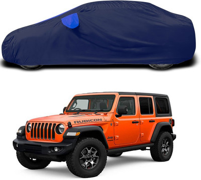 SEBONGO Car Cover For Jeep Wrangler (With Mirror Pockets)(Blue)