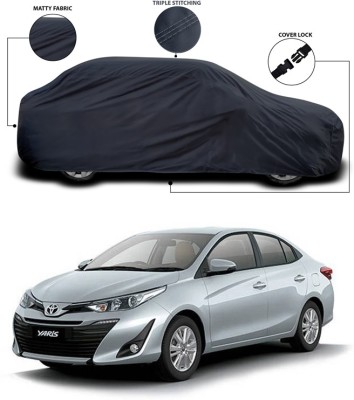 SEBONGO Car Cover For Toyota Yaris (Without Mirror Pockets)(Grey)