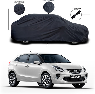 SEBONGO Car Cover For Toyota Glanza (Without Mirror Pockets)(Grey)