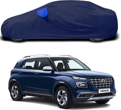 ANTHUB Car Cover For Hyundai Venue (With Mirror Pockets)(Blue)