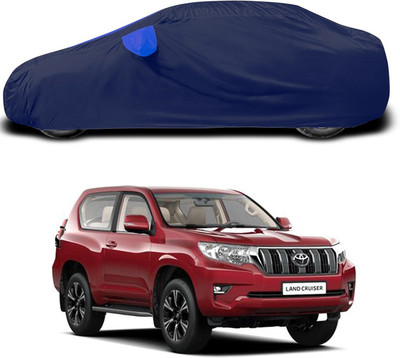SEBONGO Car Cover For Toyota Land Cruiser (With Mirror Pockets)(Blue)