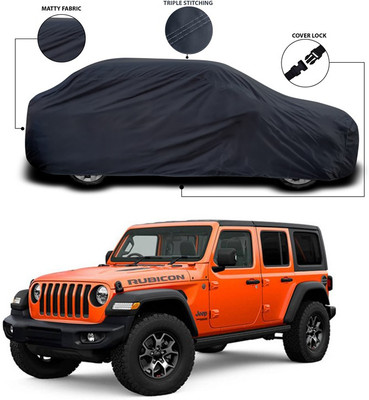 ANTHUB Car Cover For Jeep Wrangler (Without Mirror Pockets)(Grey)