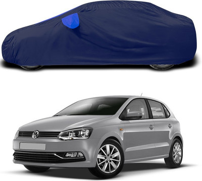 SEBONGO Car Cover For Volkswagen Polo Equisite (With Mirror Pockets)(Blue)