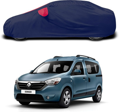 ANTHUB Car Cover For Renault Dokker (With Mirror Pockets)(Red, Blue)