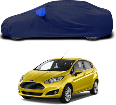 ANTHUB Car Cover For Ford Fiesta Sport (With Mirror Pockets)(Blue)
