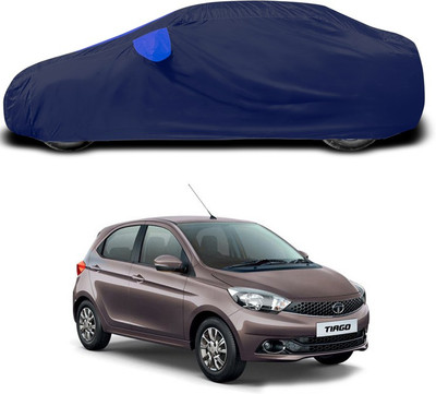 ANTHUB Car Cover For Tata Tiago (With Mirror Pockets)(Blue)