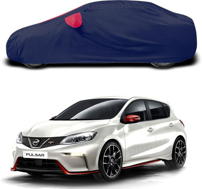 SEBONGO Car Cover For Nissan Pulsar (With Mirror Pockets)(Red)