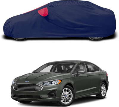 ANTHUB Car Cover For Ford Fusion (With Mirror Pockets)(Red, Blue)
